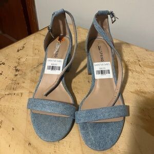 Call It Spring Light Blue Denim Heels size 8.5